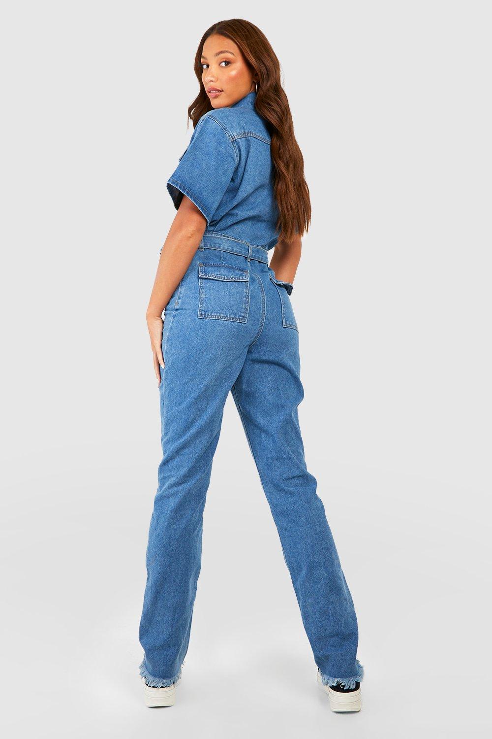 Belted store cargo jumpsuit